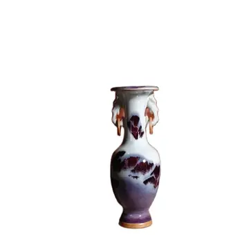 Kitajska Stare Porcelana Jun Peči Porcelanasta Vaza Binaural