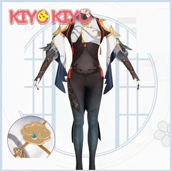 KIYO-KIYO Igra Genshin Vpliv Cosplays Shenhe Jumpsuit Cosplay Kostum Halloween Kostumi Za ženske