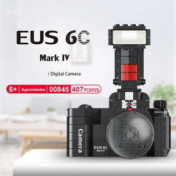 Klasični digitalni fotoaparat SLR mini blok sestavite model Canoning EUS 6C MARK IV stavbe opeka izobraževalne igrače za otroke darilo