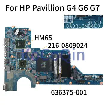 KoCoQin prenosni računalnik z Matično ploščo Za HP Pavillion G4 G4-1000 G6 G6-1000 G7 HM65 HD6470 Mainboard 650199-001 636375-001 DA0R13MB6D0