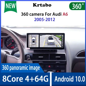 Krtabo Android 10 avtoradio Multimedijski Predvajalnik, GPS DVD 360 kamera Za Audi A6 2005 2006 2007 2008 2009 2010 2011 2012