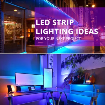 LED 5050 RGB Notranje luči Večnamenski z Daljinskim upravljalnikom Trakovi Luči DIY Barvno Spreminjajoče se Svetlobe Trakovi za Dekoracijo Doma