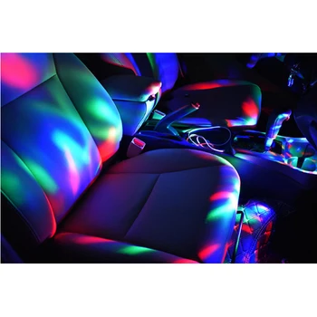 LED avto USB okolje svetlobe DJ RGB mini pisane glasbene luč za Lada kalina priora MG 3 5 6 7 3 Mg ZR MG328 MG995