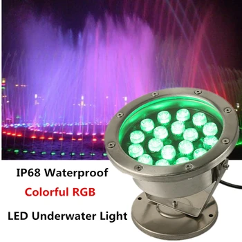 LED Barvna Podvodna Luč na Prostem Dekoracijo IP68 Vodotesen Bazen Vodnjak Svetlobe RGB 304 Nerjaveče Jeklo 3w 6w Ribnik Razsvetljavo