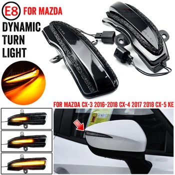 LED Dinamični Vključite Opozorilne LED Strani Ogledalo Kazalnik Blinker Zaporedno Luč Za Mazda CX-3 CX3 2016-2018 CX-4 CX4 CX-5 CX5 KE