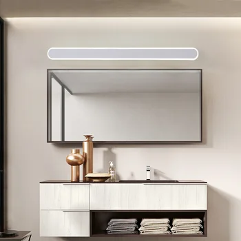 LED ogledalo žarometi preprosta sodoben nepremočljiva anti-fog kopalnica ogledalo kabinet svetilka spalnica jutranje stenske svetilke WJ10