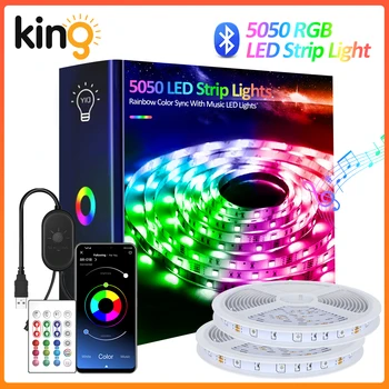 LED Trakovi Luči , 5050 USB Lučka LED Trak z Daljinskim,Glasba Sinhronizacija Barva Spreminja,RGB LED Trakovi Bluetooth,APP 16millon barve