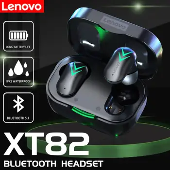 Lenovo XT82 TWS Slušalke Bluetooth Polnjenje Primeru Mobilne Moč Brezžične Slušalke Ženske, Šport Slušalka šumov Z Mic
