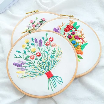 Lepota Cvetja Vezenje Trak Kit za Začetnike Needlework Kompleti Navzkrižno Šiv Umetnosti Obrti Šivanje za Dom Dekor