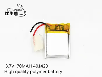 Li-Po 3,7 V 70mAh 401420 Litij-Polymer Li-Po baterija li ionska Baterija za Polnjenje celic Za Mp3, MP4 MP5 GPS