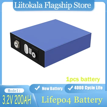 LiitoKala Lifepo4 Baterije 3.2 V 200Ah Litijevih-Železo-Fosfat Celic, DIY 12V 24V 48V RV Čoln Golf Voziček Viličarja Solarnega Sistema