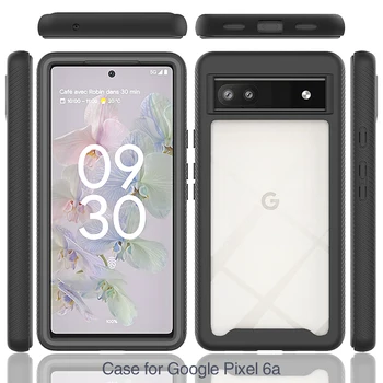 Luksuzni Dvojno Plast Odbijača Oklep Primeru Telefon za Google Pixel 7 6A 6 Pro 5A 4A Slim Shockproof Telefon Hrbtni Pokrovček za Pixel 7Pro