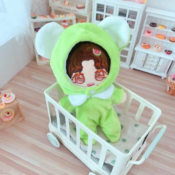 lutkovno Oblačila, Obleko gor Igrača Otroka Nositi Zeleno Koala 15 cm Punčko Oblačila Star Bombaž Božična Darila