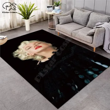 Marilyn Monroe Preproge Mehko Flanela 3D Tiskanih Odeje Mat Odeje Anti-slip Veliko Preprogo Preprogo Doma Dekoracijo slog-4