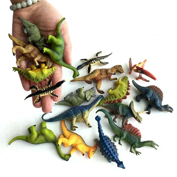 Mini dinozaver prenosni trdna lepe igračke varstvo okolja plastični otroški model barve visoke kakovosti