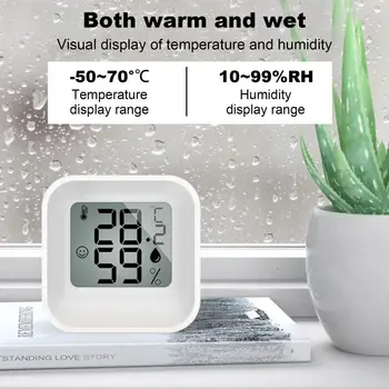 Mini Indoor Termometer Digitalni LCD Temperatura Prostora Higrometer Merilnika Senzor Vlažnosti Meter v Zaprtih prostorih Termometer, Temperaturo 2023