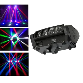 Mini LED Spider Light/DMX512 RGBW 8x10W Svetlobni Učinek Razsvetljavo /Zvok Glasbe za Nadzor Disco DJ Doma Stranka Dekoracijo LED Lučka