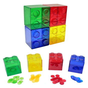 Montessori Razvrstilnik Igrača Pregleden Barvni Disk Barve Razvrstitev Ujemanje Igro Matematika Spoznavanje Pripomočkov Za Poučevanje Predšolskih