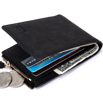  Moške kovanec torbici Denarja posnetek dolar vrečko PU Usnje Kartice Denarnice Poslovnih ID Kartico sim