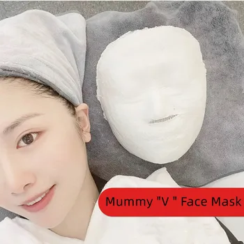 Mumija V Obraz Masko Zmanjšajo Gube Vlažilna Maska Nepremočljiva Vlažilne Stanja Ženske Obraz za Nego Kože 5D Oblikovanje Maske
