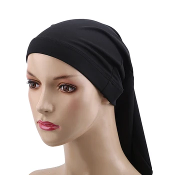 Najnovejši Islamske Muslimanskih Žensk Glavo, Šal Bombaž Underscarf Hidžab Kritje Headwrap Bonnet