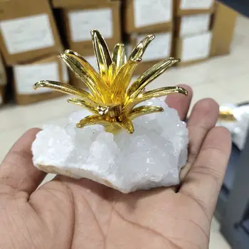Naravni RawCrystal Gruče Kristalno Ananas Crystal Grozdov Zdravilni Kamni Vzorcu Doma Dekoracijo Obrti Dekoracijo Ornament