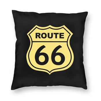 NAS Route 66 Prijavite Kvadratnih Blazino Kritje Doma Dekor ZDA Avtocesti Blazine Pokrov Vrgel Blazino za Avto, dvostranski Tisk