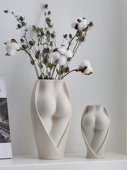 Nordijska dekoracijo Sodobne vaza dekoracijo Doma soba, pisarna dekoracijo keramična vaza za suho vaza
