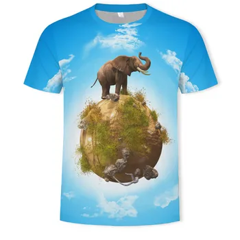 Nova moška T-Shirt Živali Moške Poletne Prosti čas, Šport Prevelik 3D Print majica s kratkimi rokavi Street Fashion Kratkimi Rokavi Pulover XXS-6XL y2k
