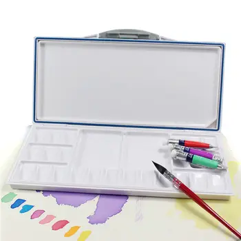 Novo Akvarel Paleta/zaprti Vlažilne Gouache Barve Box Paleta Je Enostaven Za Čiščenje 18 Omrežja 24 Barve 33 Omrežij