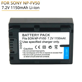 NP-FV50 NP FV50 FV70 FV90 NPFV100 FV120 Digitalni Fotoaparat Polnilna Baterija 1150mAh za Sony DVD HDR DCR SR HC Serija Baterije