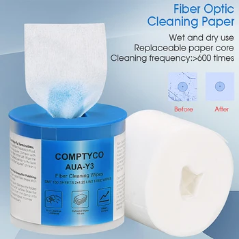 Optični Čiščenje Papir, brez Prahu Papir, Optični Koncu Obraz Čiščenje Papir, AUA-Y3 Fiber Optic Cable Ceaning Orodje