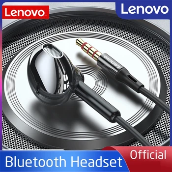 Original Lenovo XF06 3,5 mm Žične Slušalke in-Ear Slušalke Stereo Bass Glasbe, Slušalke in-line Nadzor, Zmanjševanje Hrupa z Mic