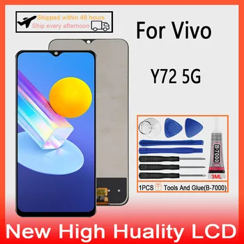 Original Za Vivo Y72 5G V2041 LCD-Zaslon, Zaslon na Dotik, Računalnike LCD Z Okvirjem Zamenjava