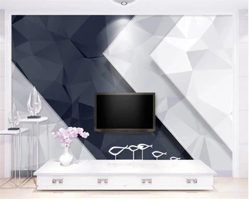 Ozadje po meri 3d photo zidana sodobno minimalistično moda geometrijske ozadje TV ozadju stene papirjev doma dekor 3d ozadje