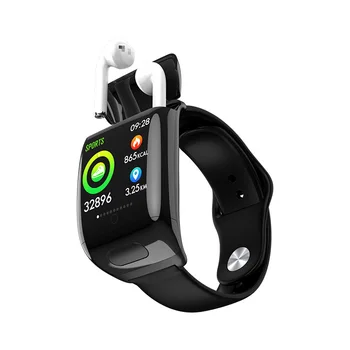 Pametno Gledati TWS Slušalke 2 v 1 Bluetooth 5.0 Poslovnih Šport Manšeta Fitnes Tracker Srčnega utripa Čepkov Smartwatch