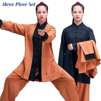 Perilo Mešanica Kung Fu Tai Chi Oblačila Borilne Veščine Oblačila Wushu Enotno Wing Chun Tri Delni Set Multicolor Lahko Meri