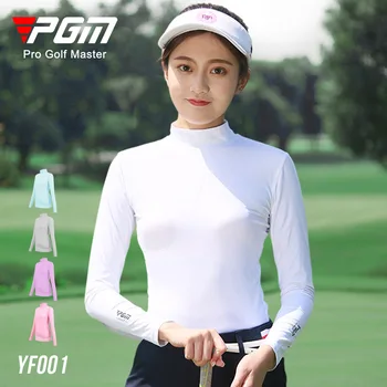 PGM Dame Golf Oblačila, Oblačila za zaščito pred soncem Dno Majica Nove Dolg Rokav T-Shirt Oblačila