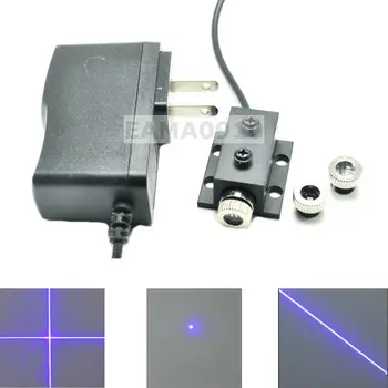 Pika Črto, Križ 50mW 405nm Violet/Modri Laser Modul w/12 mm Hestsink & AC Adapter