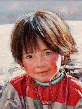 platno natisne nalepko domov portretov sodobnih umetnosti portret Kitajskih otrok prenesenem slike orientalski