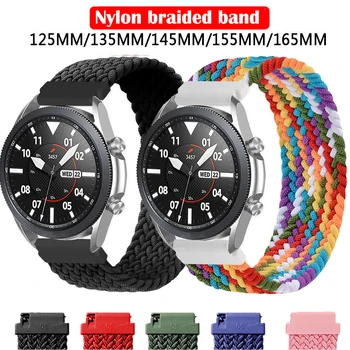 Pleteni Solo Zanke Najlon Trak za Samsung Galaxy watch 46mm/Aktivna 2 42mm/Huawei watch GT/Amazfit GTR za 22 mm 20 mm elastični trak