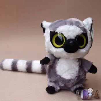 Pliš Lutka Igrače Za Otroke Sijoče Velike Oči Madagaskarju In V Afriki Lemur Darila Polnjene Živali Enem Kosu