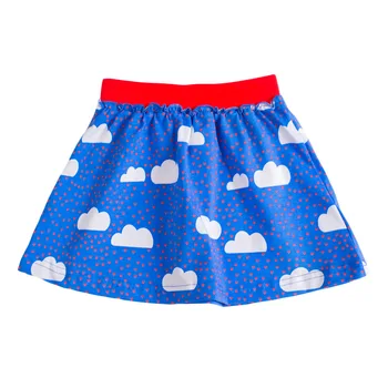 Poletje Baby Girl Obleke Pika Tiskanja v Oblaku Priložnostne Bombaž Mini Živalski Šolo Lepe Krila za Otroke 2-7 Let