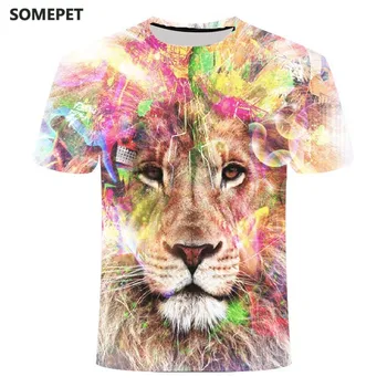 Poletje nov slog za moške in ženske T-shirt kratek oplaščeni T-shirt tiskanje 3d T-shirt, priložnostne hip-hop 3d tisk T-shirt vrh