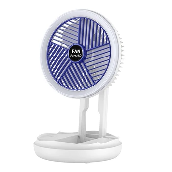 Polnilna Fan Prenosni Ventilator USB Polnilne Teleskopsko Zložljivi Mini Desk Fan 360° Stopinj Rotacije Hladilnik Za Dom
