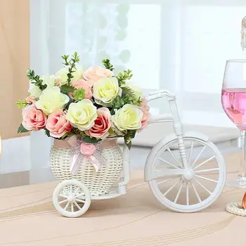 Rattan cvetna košarica izposoja model cvetna košarica in anti-cvet dekoracijo, dekoracijo doma vrt poročno zabavo, darilo za rojstni dan