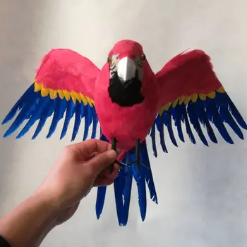 resnično življenje Ptic, rdeče-modro perje papiga model o 45x60cm širi krila papiga snemanje prop vrt dekoracijo igrača darilo h1554