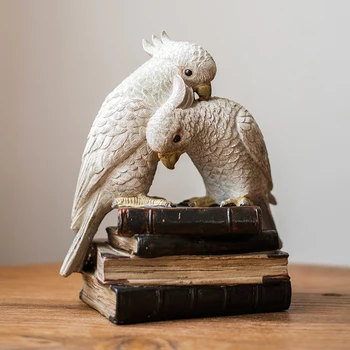 Retro Papiga Umetnosti Kiparstvo Okraski Ptica Kip Živalskih Figur Smolo Obrti Izložb Doma Odlikovanja