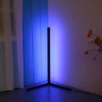 RGB LED Talna Svetilka USB Spalnica Postelji Dekoracijo Daljinski upravljalnik Tla Lahka Dnevna Soba Dekoracijo Razsvetljave v Zaprtih prostorih Stalnica