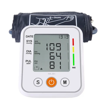 Roko Krvni Tlak Monitor Domov Samodejni Inteligentni Srčni utrip Pulz Meter BP Monitor Digitalni LCD Zaslon Sphygmomanometer